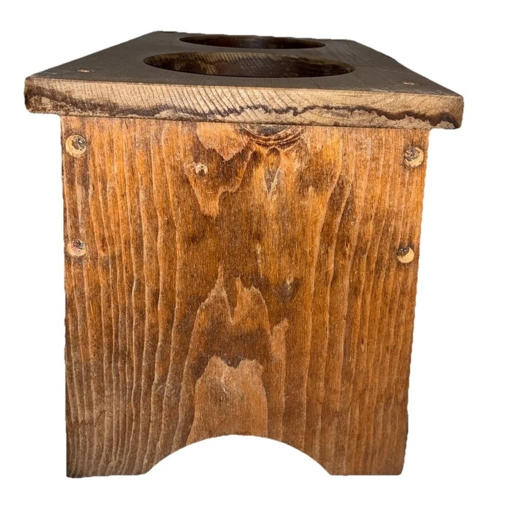 The Original Doggie Dinette Double Bowl Holder Elevated Stand Raised MCM Vintage